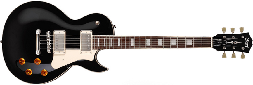 Cort Cr200 Bk Classic Rock Hh Ht - Black - Enkel gesneden elektrische gitaar - Main picture