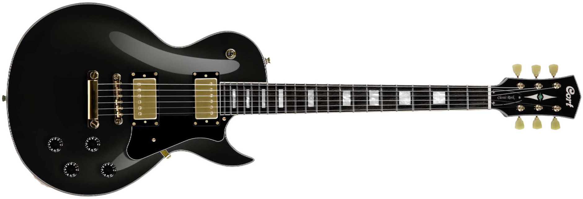 Cort Cr270 Ht Hh Mi - Black - Single cut gitaar - Main picture