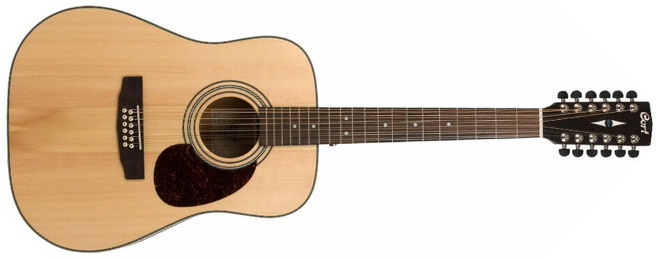 Cort Earth 70-12 Dreadnought 12c Cedre Acajou Ova - Natural Open Pore - Westerngitaar & electro - Main picture