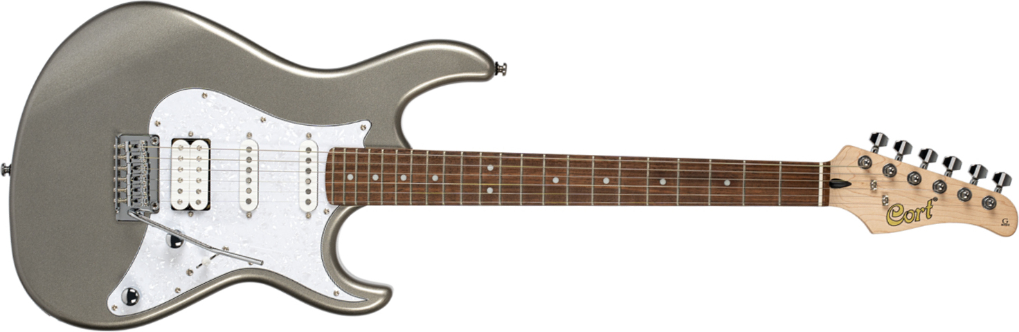Cort G250 Svm Hss Trem Jat - Metallic Silver - Elektrische gitaar in Str-vorm - Main picture