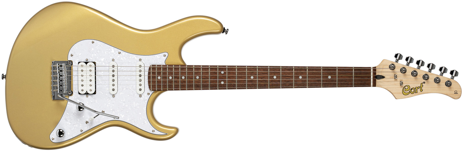 Cort G250 Svm Hss Trem Jat - Champagne Gold Metallic - Elektrische gitaar in Str-vorm - Main picture