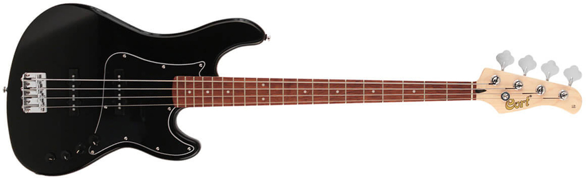 Cort Gb34jj Active Jat - Black - Solid body elektrische bas - Main picture