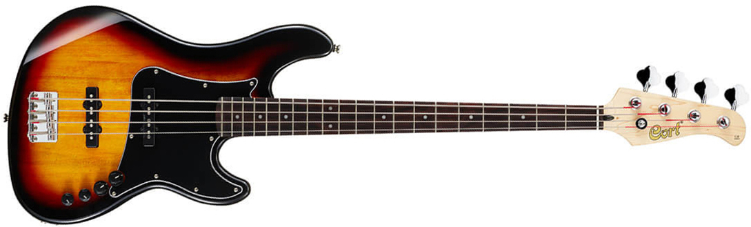 Cort Gb34jj Active Jat - 3 Tone Sunburst - Solid body elektrische bas - Main picture