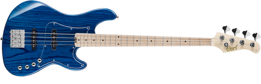 Cort Gb74jj Ab - Aqua Blue - Solid body elektrische bas - Main picture