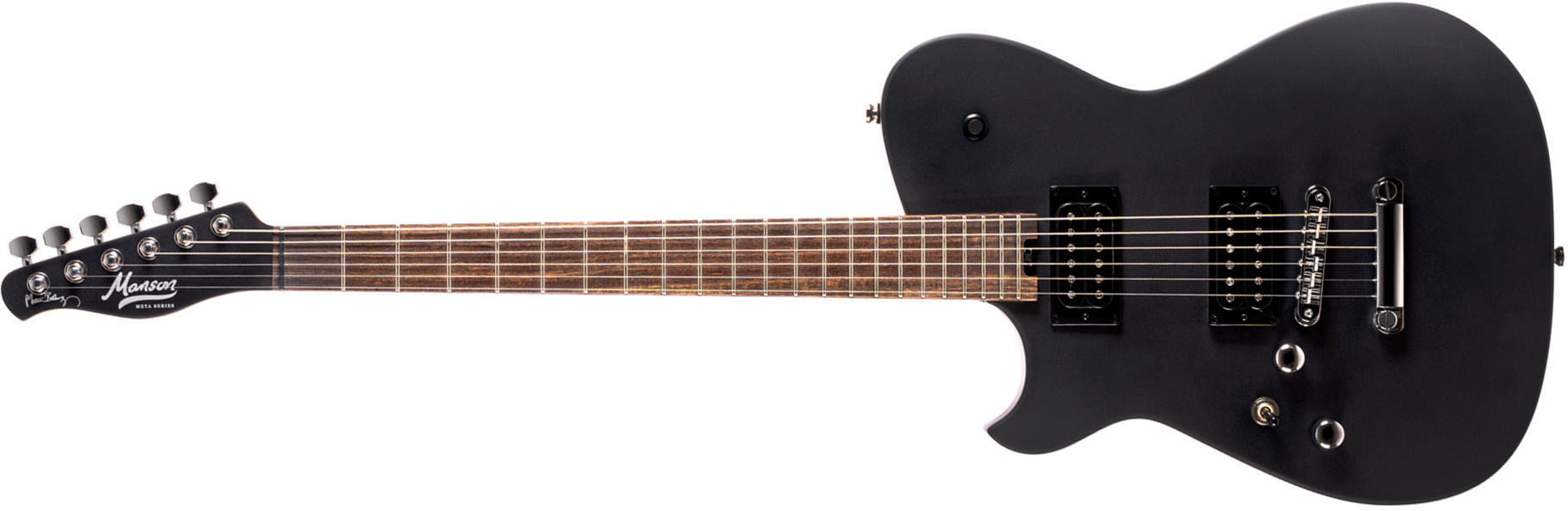 Cort Matthew Bellamy Mbm2h Gaucher Signature 2h Ht Lau - Satin Black - Televorm elektrische gitaar - Main picture