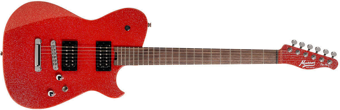 Cort Matthew Bellamy Mbm2h Meta Signature 2h Ht Lau - Red Sparkle - Televorm elektrische gitaar - Main picture