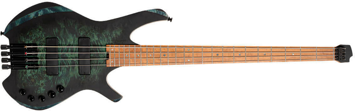 Cort Space 4c Artisan Active Bartolini Mn - Star Dust Green - Solid body elektrische bas - Main picture