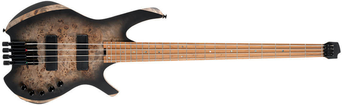 Cort Space 4c Artisan Active Bartolini Mn - Star Dust Black - Solid body elektrische bas - Main picture