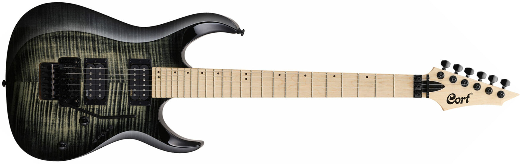 Cort X300 Fr Hh Mn - Grey Burst - Elektrische gitaar in Str-vorm - Main picture