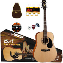 Western gitaar set Cort Trailblazer CAP-810 Pack - Natural open pore