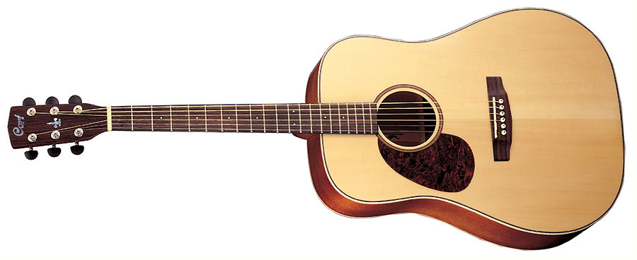 Cort Earth 100 Lh Dreadnought Gaucher Epicea Acajou Ova - Natural Satin - Westerngitaar & electro - Variation 1