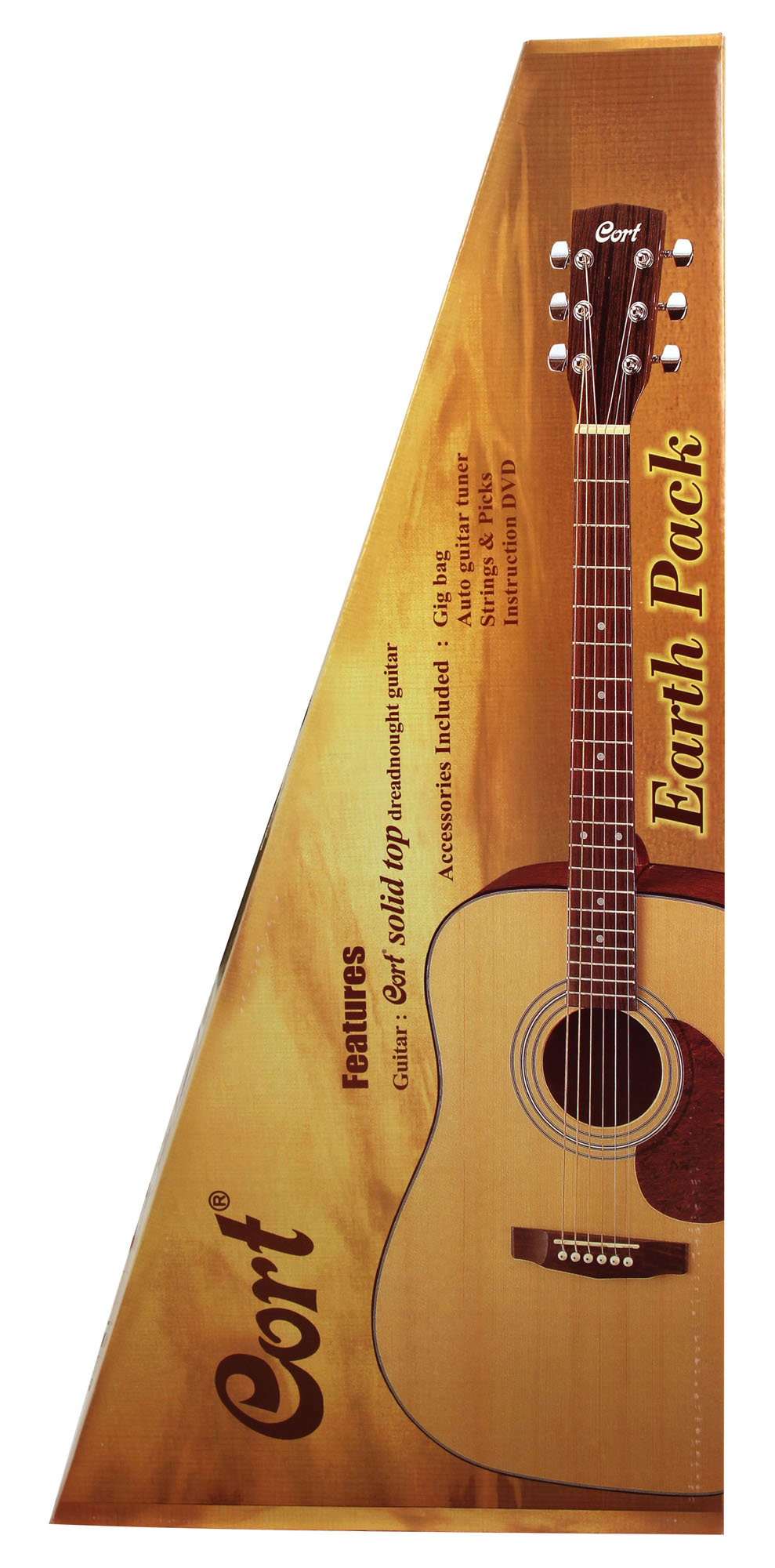 Cort Earth Pack Dreadnought Epicea Acajou Ova - Natural Open Pore - Western gitaar set - Variation 2