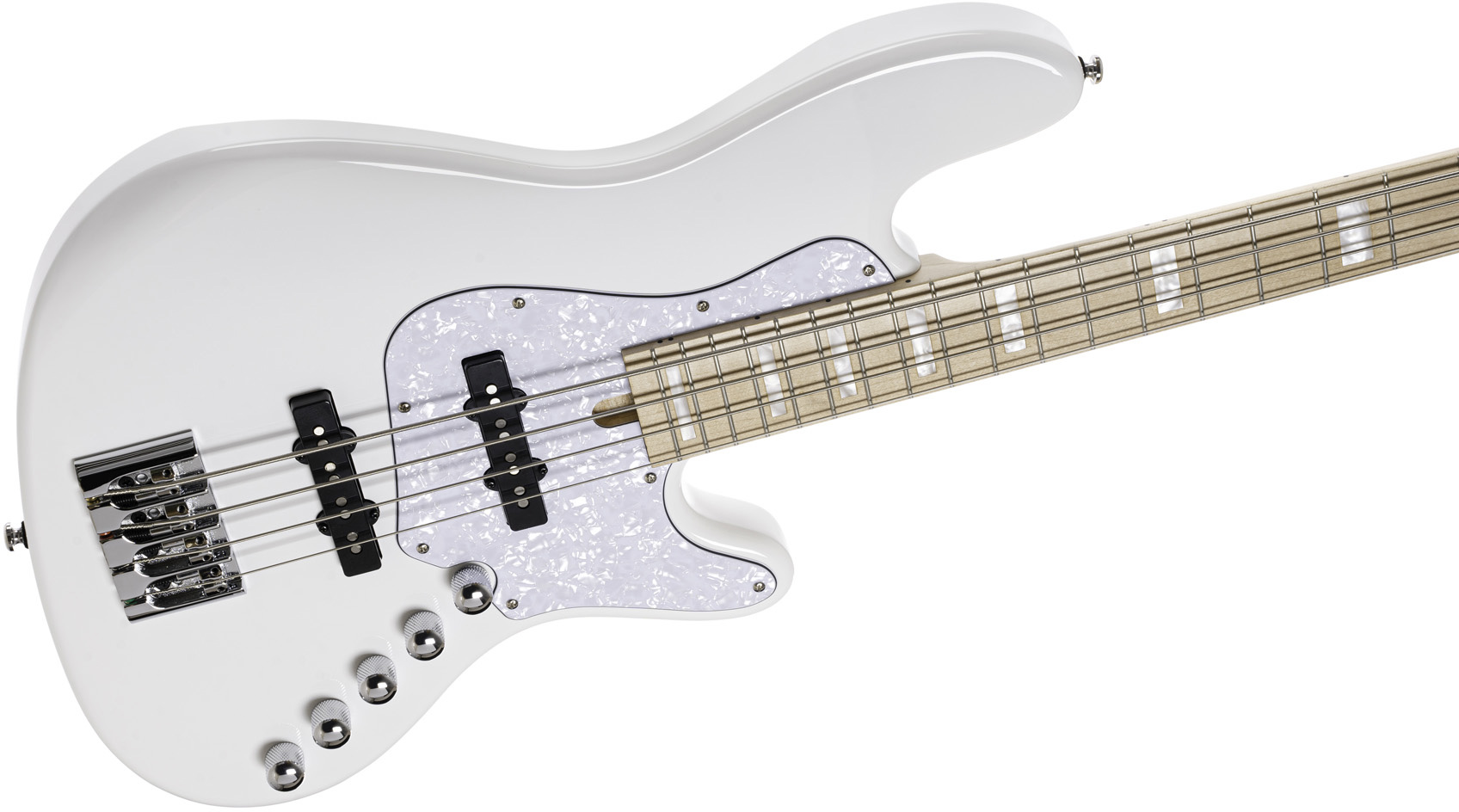 Cort Elrick Njs 4c Active Bartolini Mn - White - Solid body elektrische bas - Variation 2