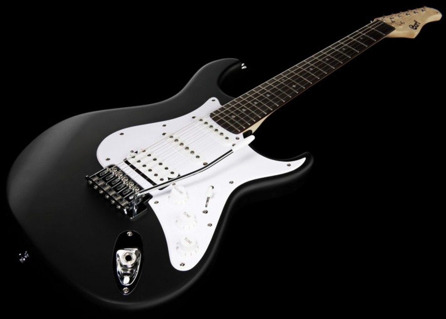 Cort G110 Bk Hss Trem - Black - Elektrische gitaar in Str-vorm - Variation 1