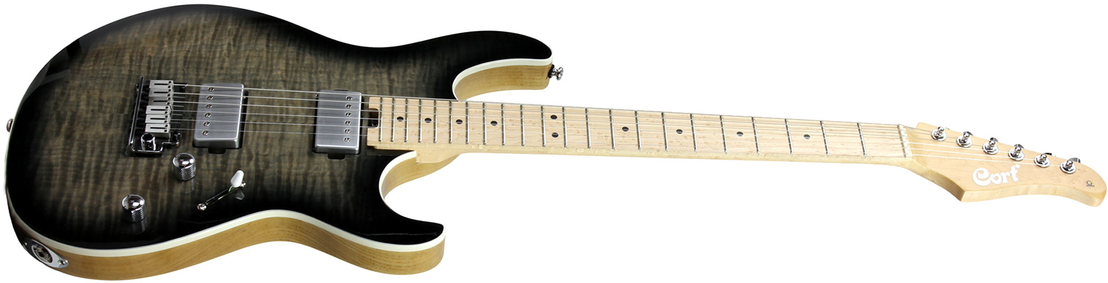 Cort G290 Fat Tbb Hh Trem Mn - Trans Black Burst - Elektrische gitaar in Str-vorm - Variation 1