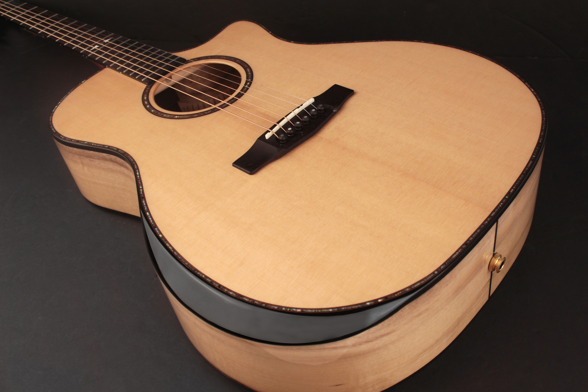 Cort Ga-my Bevel Grand Auditorium Cw Epicea Myrtlewood Ova - Natural - Volksgitaar - Variation 1