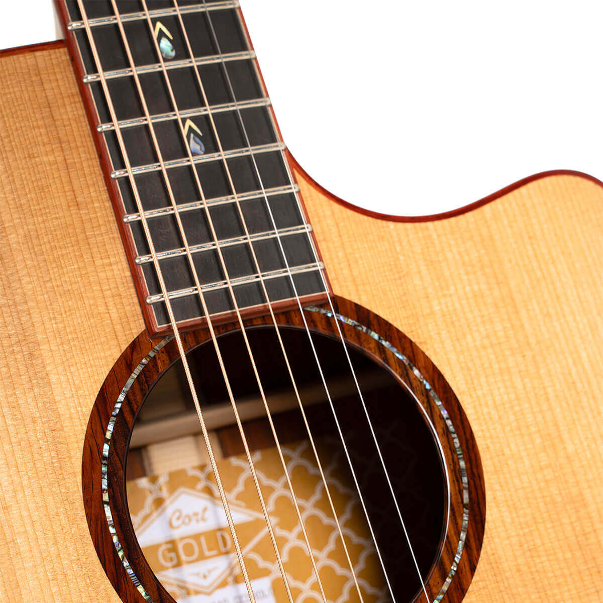 Cort Gold A10 Cocobolo Grand Auditorium Cw Epicea Cocobolo Eb - Natural - Folk gitaar - Variation 4