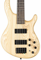 Solid body elektrische bas Cort Action DLX V AS OPN - Natural