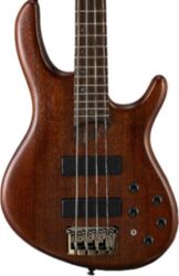 Solid body elektrische bas Cort B4 Plus MH OPM - Open pore mahogany