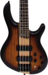 Solid body elektrische bas Cort C4 Plus ZBMH - Tobacco burst