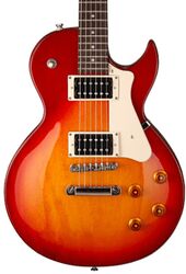 Enkel gesneden elektrische gitaar Cort CR100 CRS - Cherry red sunburst