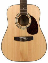 Folk gitaar Cort Earth70-12 - Natural open pore