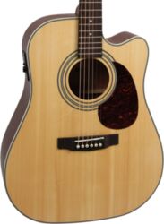 Folk gitaar Cort Earth 70CE - Natural open pore