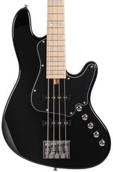 Solid body elektrische bas Cort Elrick NJS 4 - Black