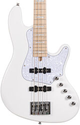 Solid body elektrische bas Cort Elrick NJS 4 - White