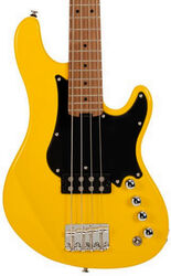 Solid body elektrische bas Cort GB-Short Scale - Yellow crush