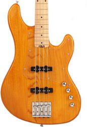 Solid body elektrische bas Cort GB74JJ AMB - Amber