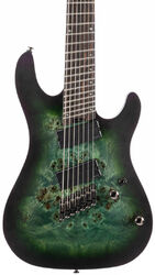 7-snarige elektrische gitaar Cort KX507 Multi Scale - Star dust green