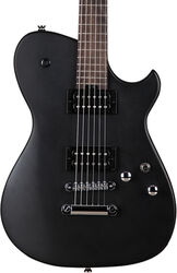 Retro-rock elektrische gitaar Cort Matthew Bellamy MBM-1 - Black satin