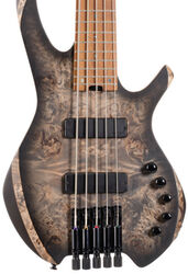 Solid body elektrische bas Cort Space 5 Artisan - Star Dust Black