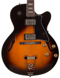 Hollow bodytock elektrische gitaar Cort Yorktown TAB - Tobacco burst