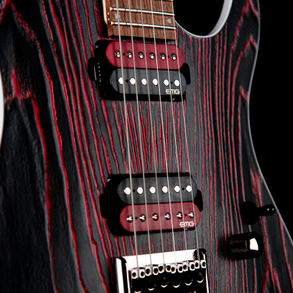 Cort Kx300 Ebr Hh Emg Ht Jat - Etched Black Red - Elektrische gitaar in Str-vorm - Variation 1