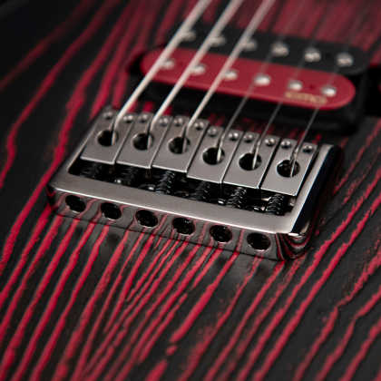 Cort Kx300 Ebr Hh Emg Ht Jat - Etched Black Red - Elektrische gitaar in Str-vorm - Variation 2