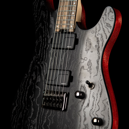 Cort Kx500 Hh Fishman Fluence Ht Eb - Etched Black - Elektrische gitaar in Str-vorm - Variation 1
