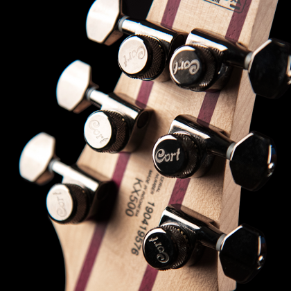 Cort Kx500 Hh Fishman Fluence Ht Eb - Etched Black - Elektrische gitaar in Str-vorm - Variation 3