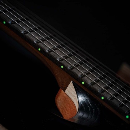 Cort Kx700 Evertune 2h Seymour Duncan Ht Eb - Open Pore Black - Metalen elektrische gitaar - Variation 4
