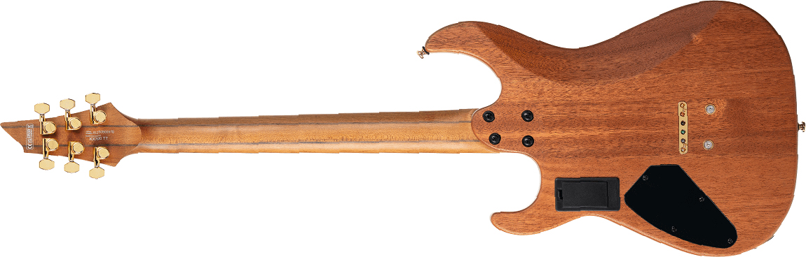 Cort Kx700tt True Temperament 2h Fishman Fluence Modern Ht Eb - Open Pore Black (gold Hardware) - Multi-scale gitaar - Variation 1