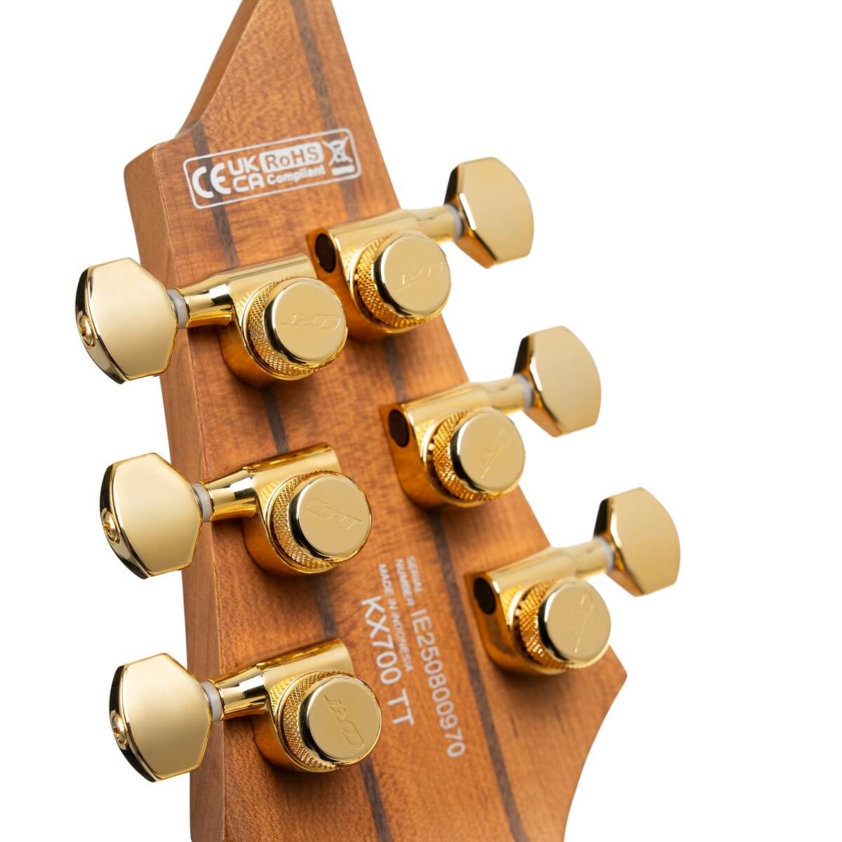 Cort Kx700tt True Temperament 2h Fishman Fluence Modern Ht Eb - Open Pore Black (gold Hardware) - Multi-scale gitaar - Variation 7