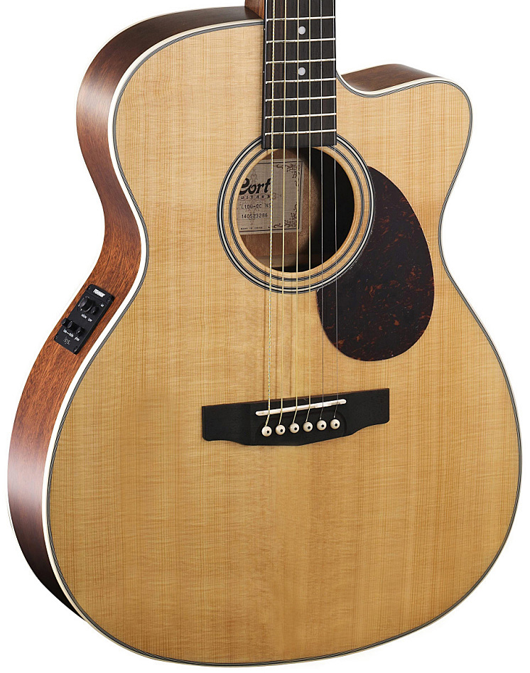 Cort L100-oc Ns Om Orchestra Model Cw Epicea Acajou - Natural Satin - Elektro-akoestische gitaar - Variation 2