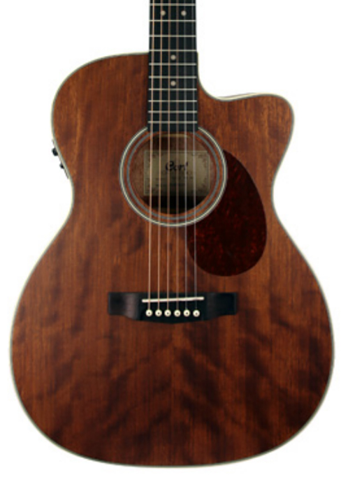 Cort Luce L100-ocmh Ns Om Orchestra Model Cw Tout Acajou Ova - Natural Satin - Elektro-akoestische gitaar - Variation 1