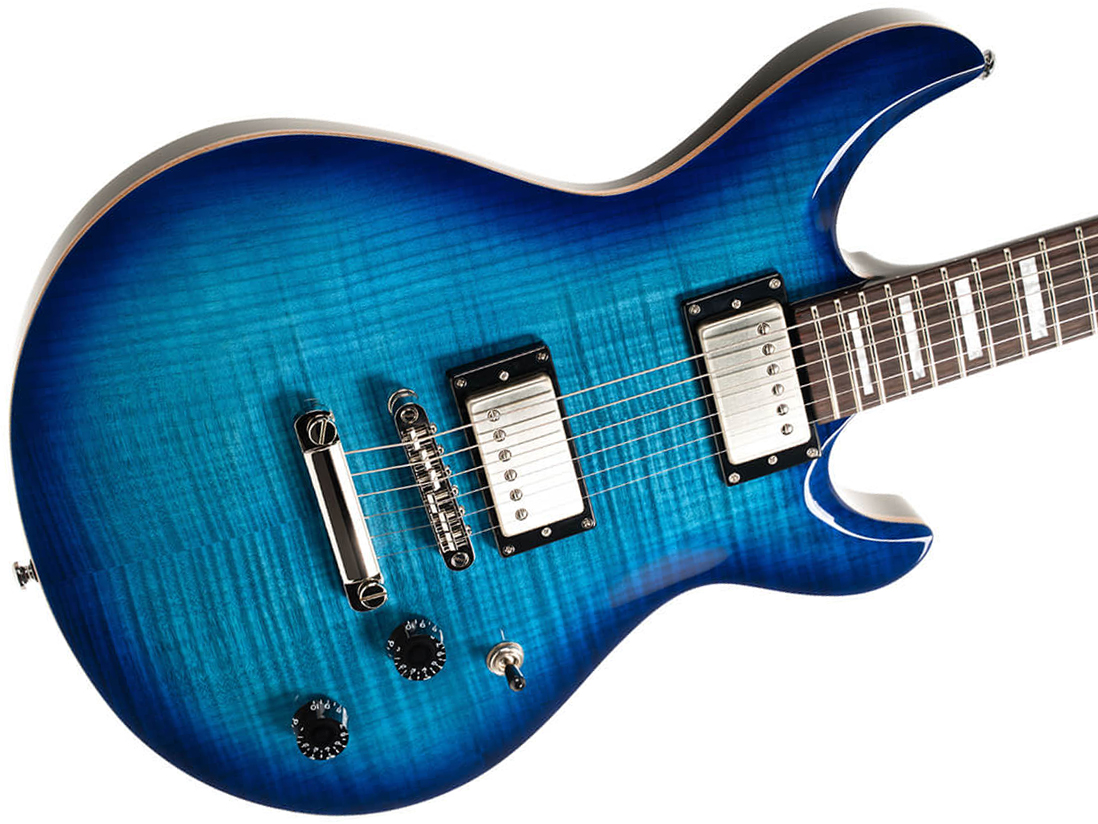 Cort M600 2h Ht Rw - Blue Burst - Double cut gitaar - Variation 2