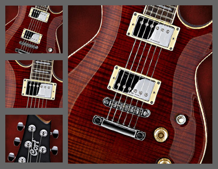 Cort M600 - Black Cherry - Guitarra eléctrica de doble corte. - Variation 3
