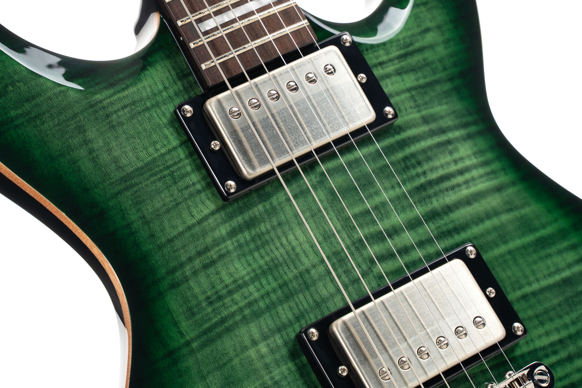 Cort M600tgb  Hh Ht Rw - Trans Green Burst - Double cut gitaar - Variation 2