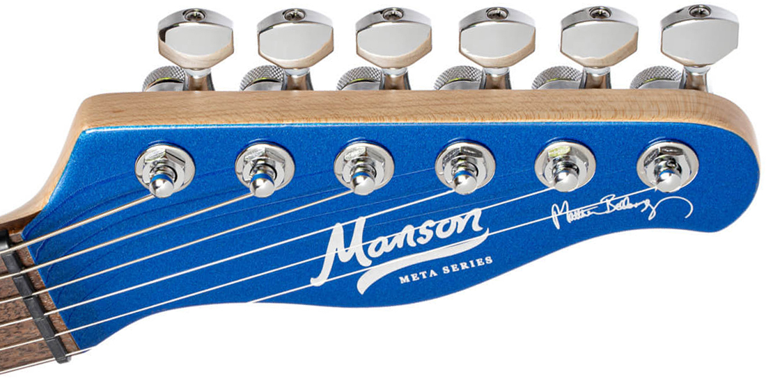 Cort Matthew Bellamy Mbm2 Sustainiac Meta Signature 2h Ht Lau - Meta Blue - Televorm elektrische gitaar - Variation 5