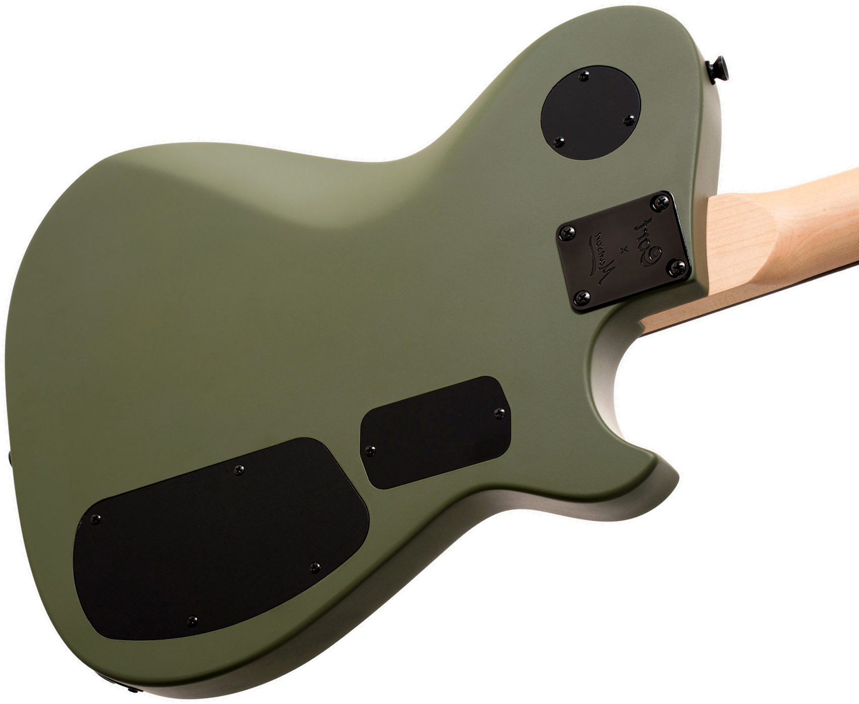 Cort Matthew Bellamy Mbm2h Gaucher Signature 2h Ht Lau - Satin Olive Green - Televorm elektrische gitaar - Variation 3