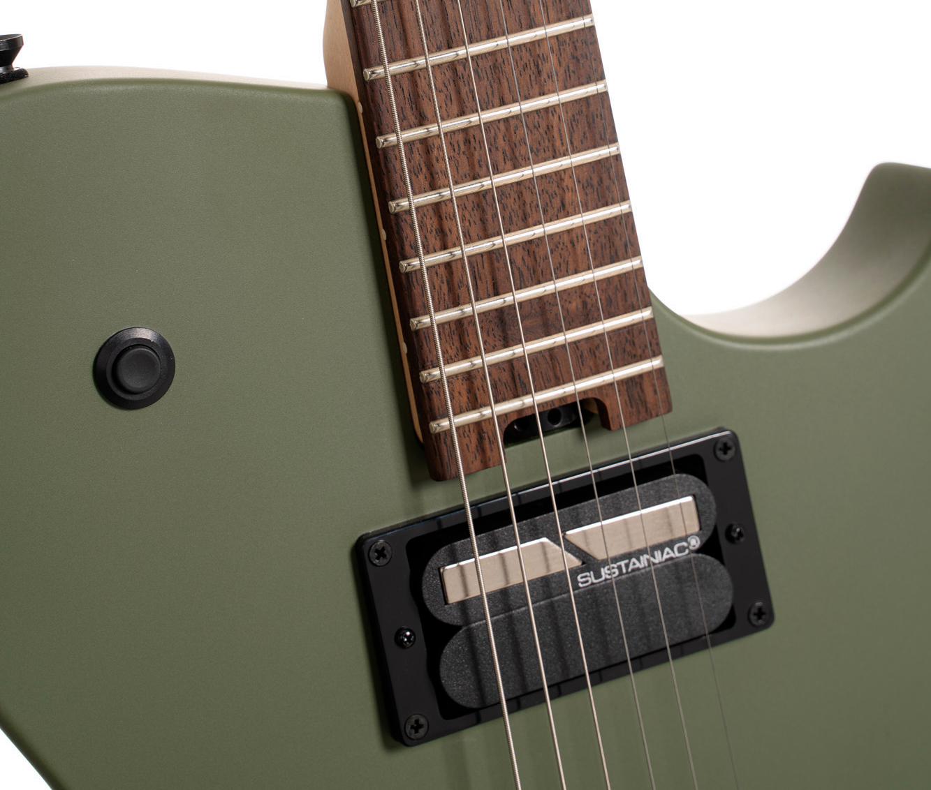 Cort Matthew Bellamy Mbm2h Gaucher Signature 2h Ht Lau - Satin Olive Green - Televorm elektrische gitaar - Variation 4